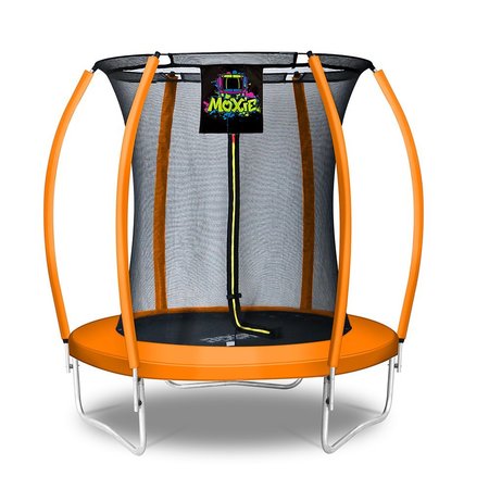 MOXIE Moxie Pumpkin-Shaped Outdoor Trampoline Set Top-Ring Frame Safety MXSF03-6-OR